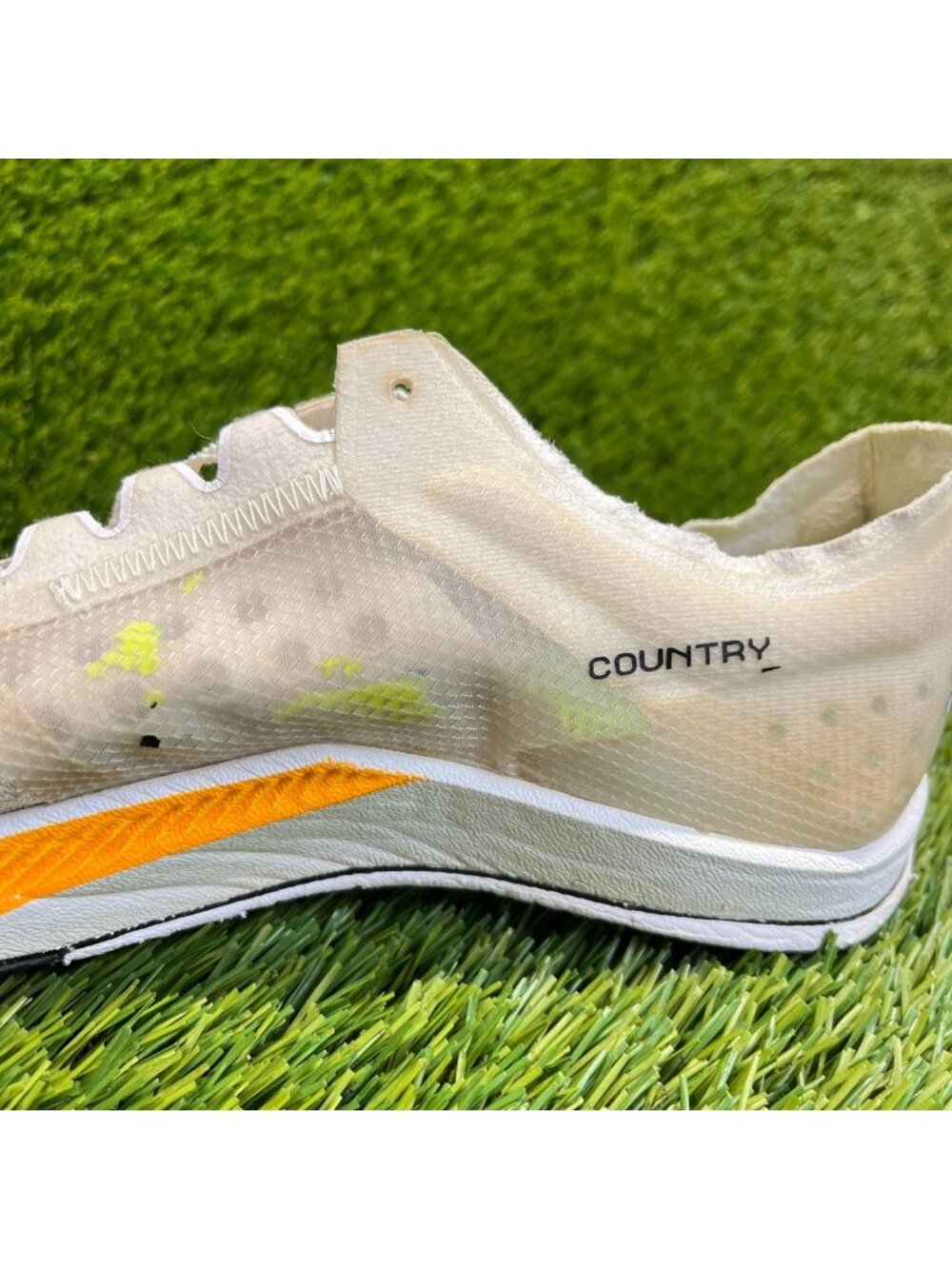 Nike ZoomX Dragonfly XC Mens Size 11.5 White Orange Running Track & Field Spikes - Picture 3 of 14